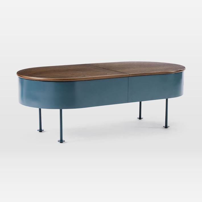 Petrol Blue Ruby Storage Coffee Table