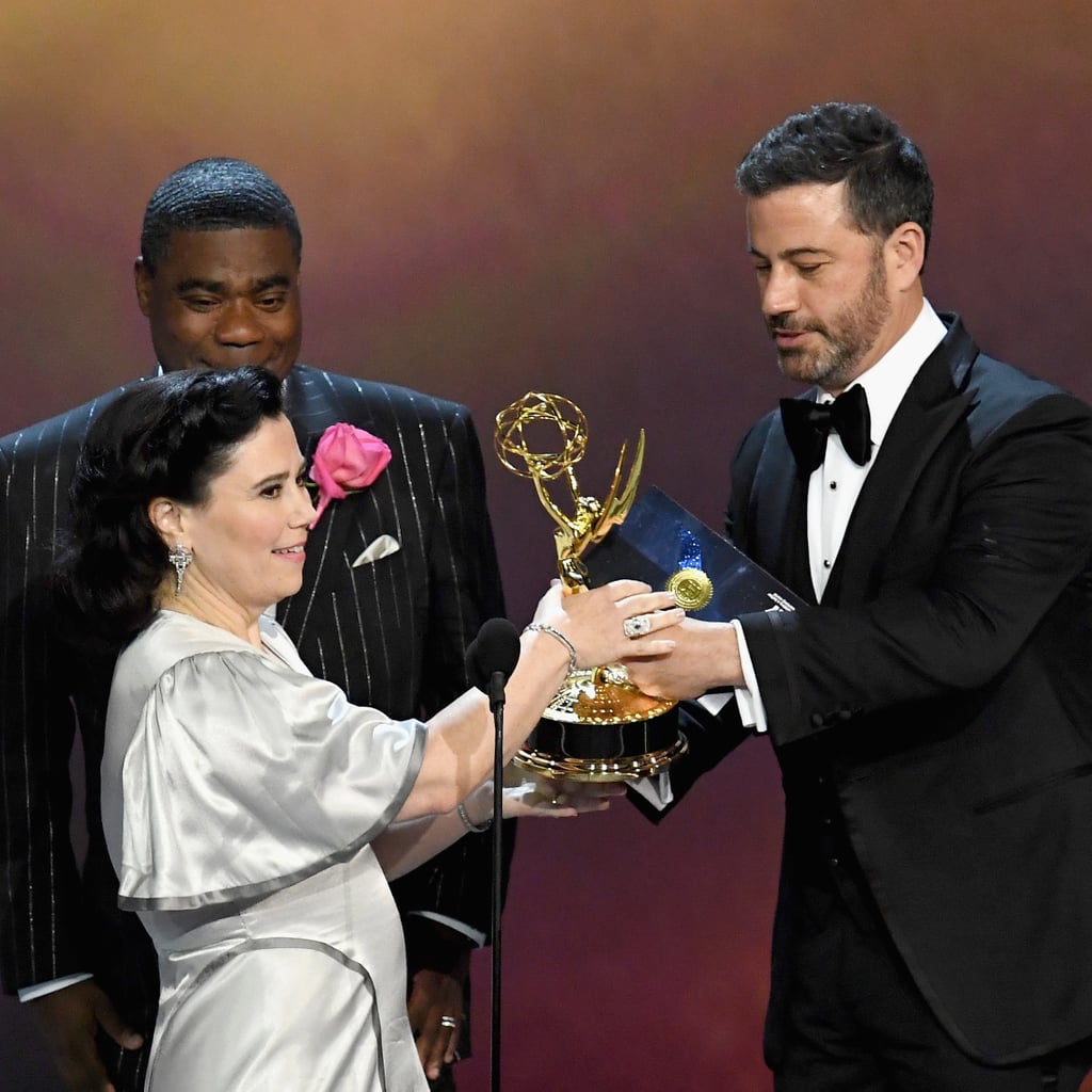 Alex Borstein's Silver Dress at the 2018 Emmys