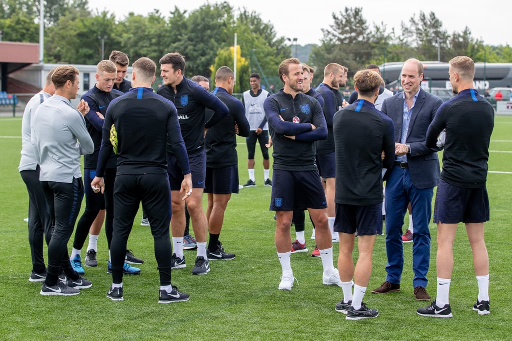 Prince William With England's Soccer Team June 2018