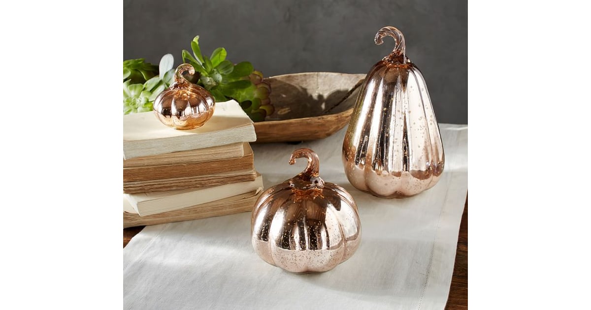 Mercury Glass Pumpkins | Best Pottery Barn Halloween Decorations | 2020