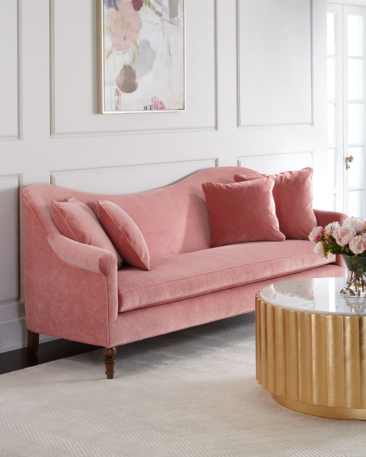Cerise Velvet Sofa Best Pink Couches POPSUGAR Home Photo 6