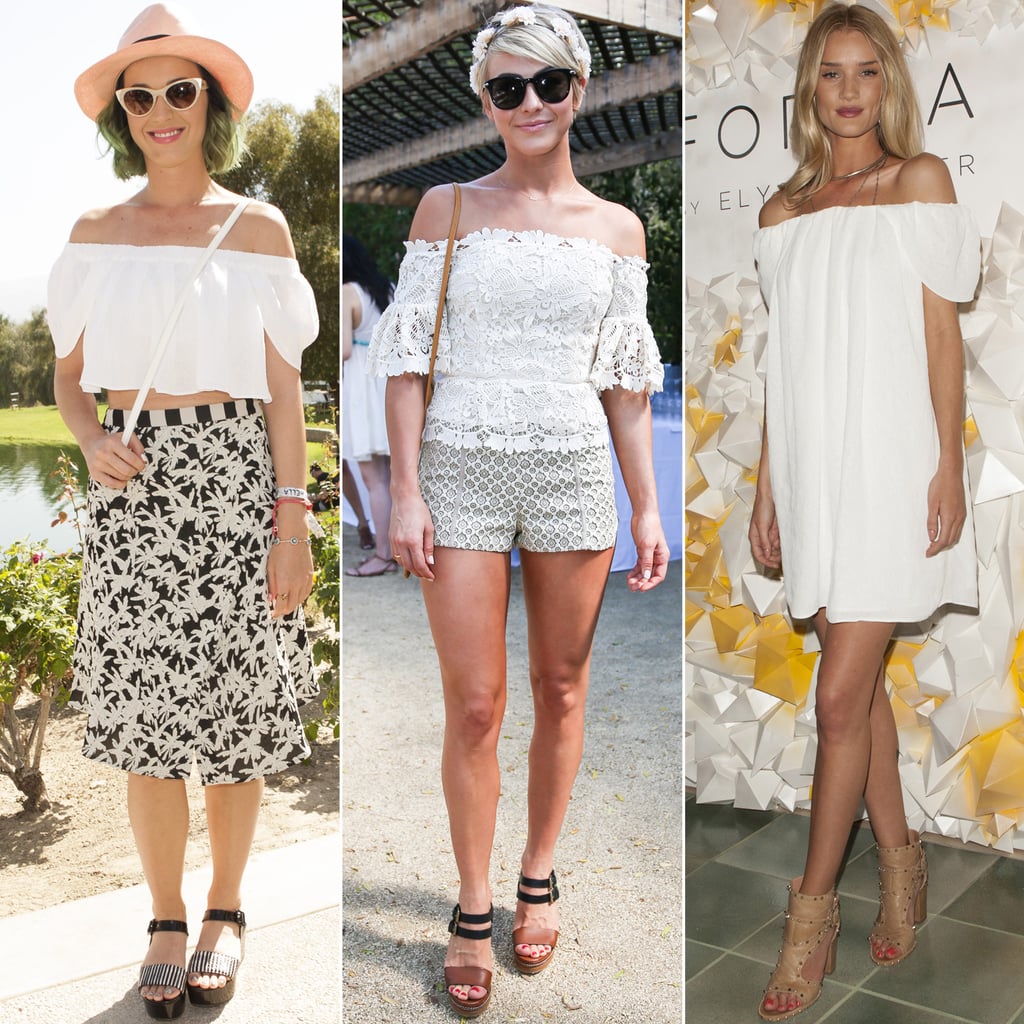 White Off-the-Shoulder Dress and Top