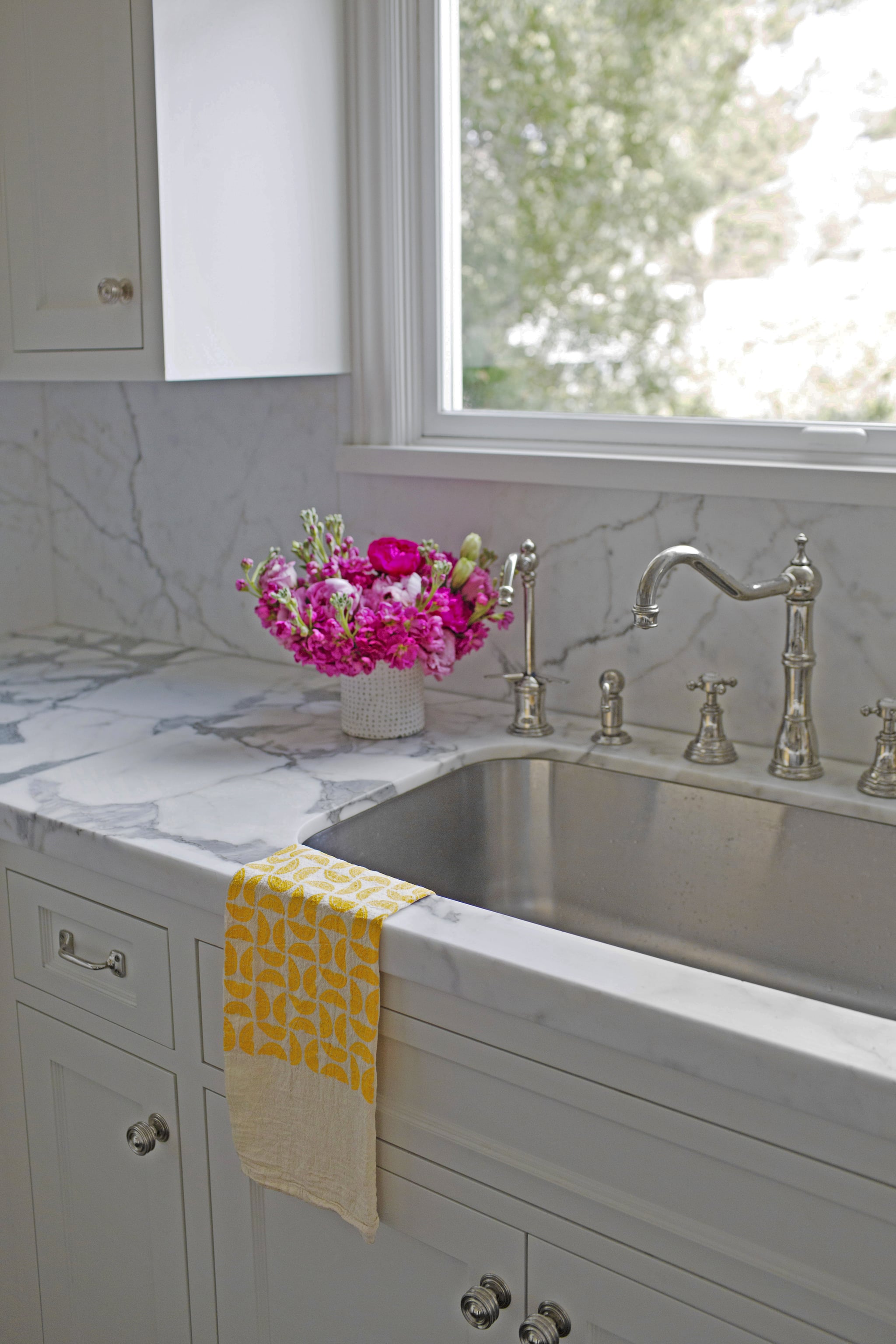 Solid Slab Kitchen Backsplash POPSUGAR Home