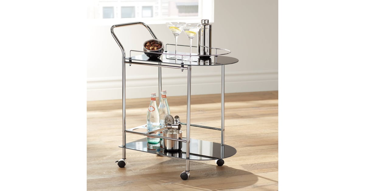 Chrome Rolling Serving Cart Best Bar Carts Under 100 2021