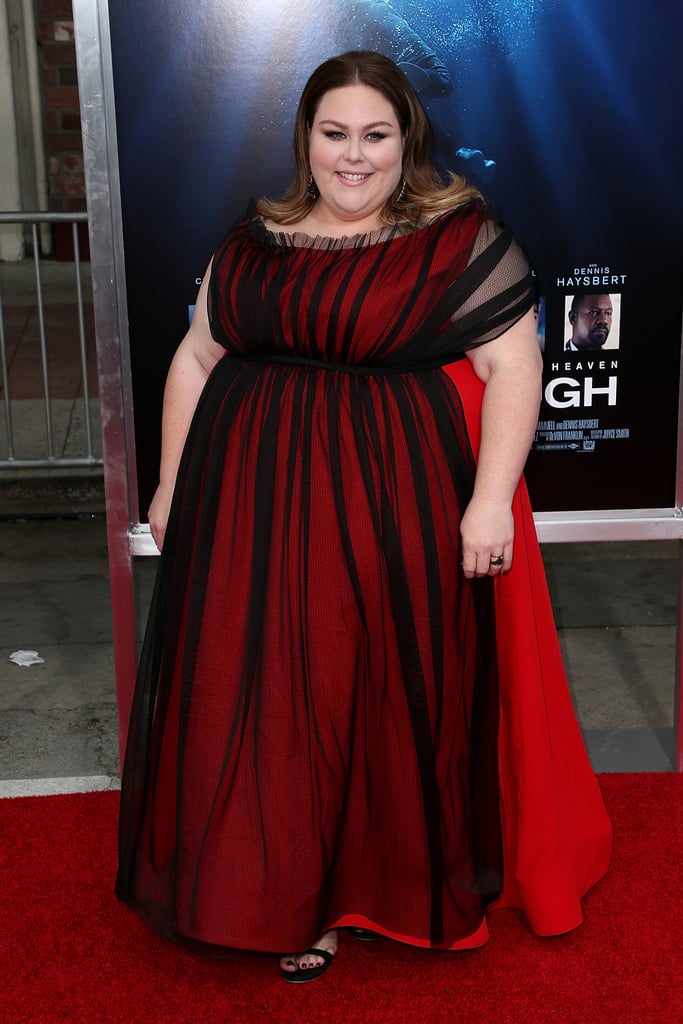 Chrissy Metz Red Dress Black Heels at Breakthrough Premiere