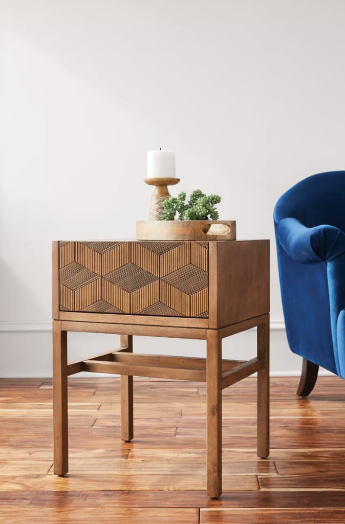 Tachuri Geometric Front Accent Table