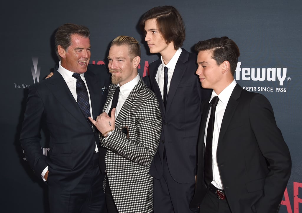 Pierce Brosnan and His Sons on the Red Carpet 2015