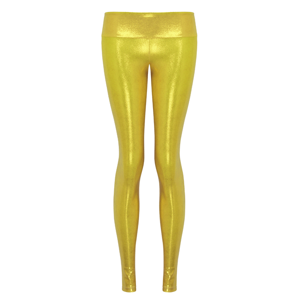 Suki Shufu RIO Gold Leatherback Leggings