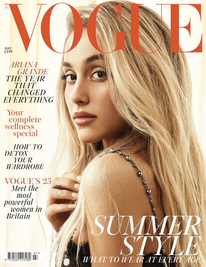 Ariana Grande Wears Her Hair Down on Vogue UK Cover
