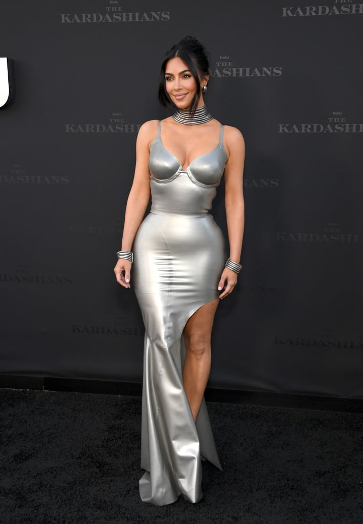 Kim Kardashian at "The Kardashians" Hulu Premiere