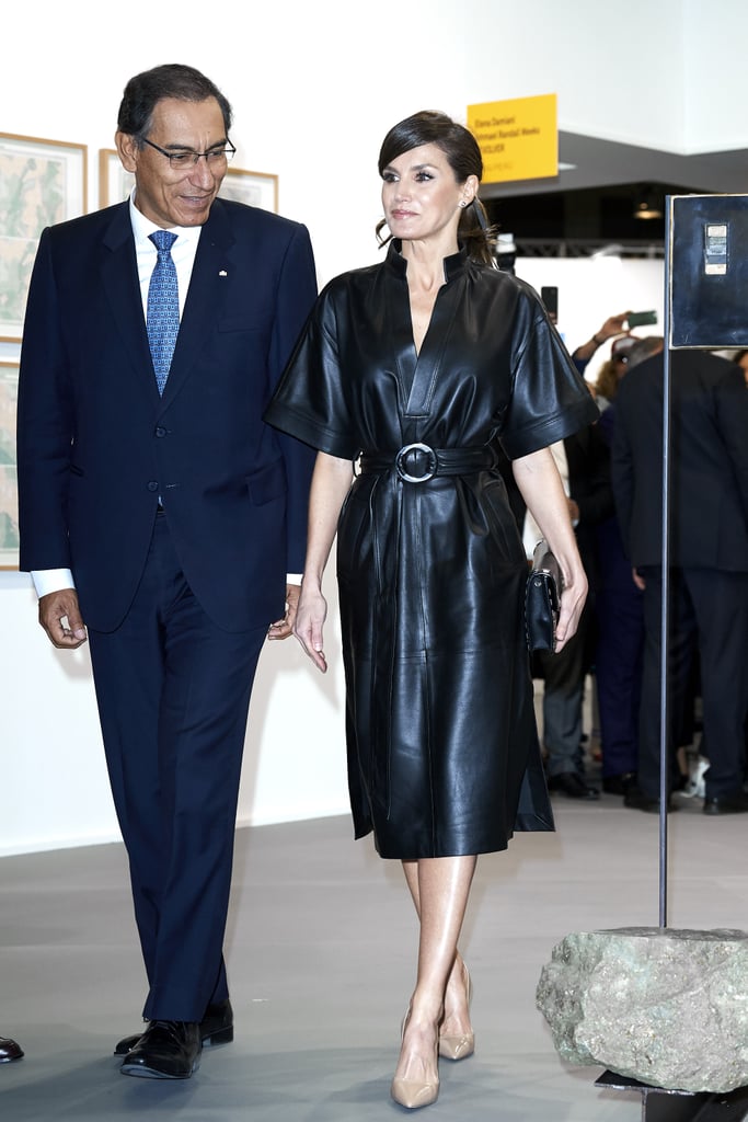 Queen Letizia's & Other Stories Leather Dress