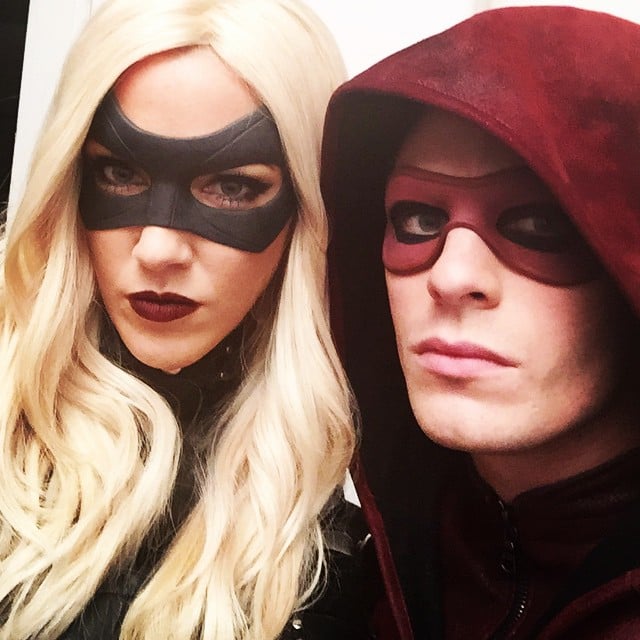 Katie Cassidy shared a photo while filming Arrow.
Source: Instagram user katiecassidy