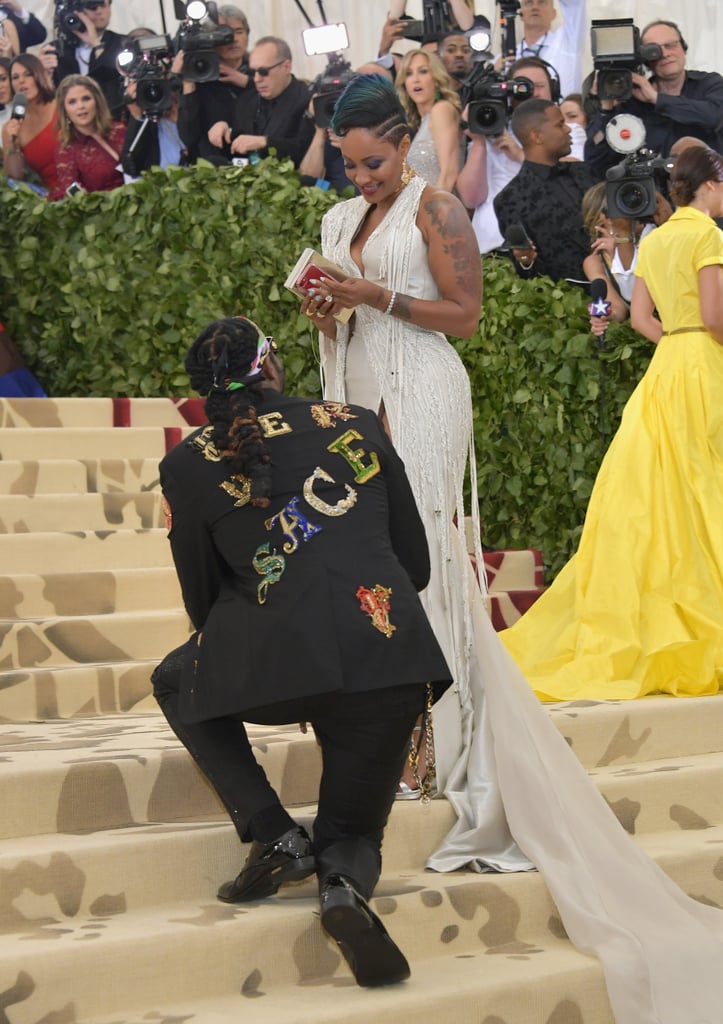 2Chainz Proposes at the Met Gala 2018