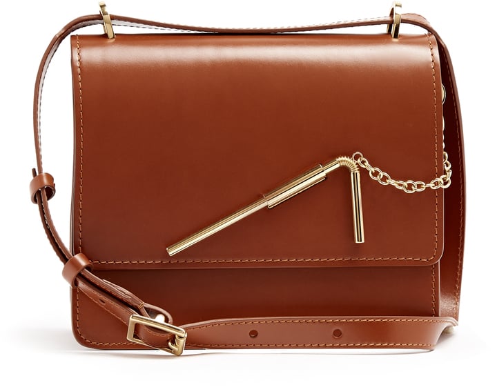 We love the mix of leather and hardware on this Sophie Hulme Straw Medium Leather Shoulder Bag ($515).
