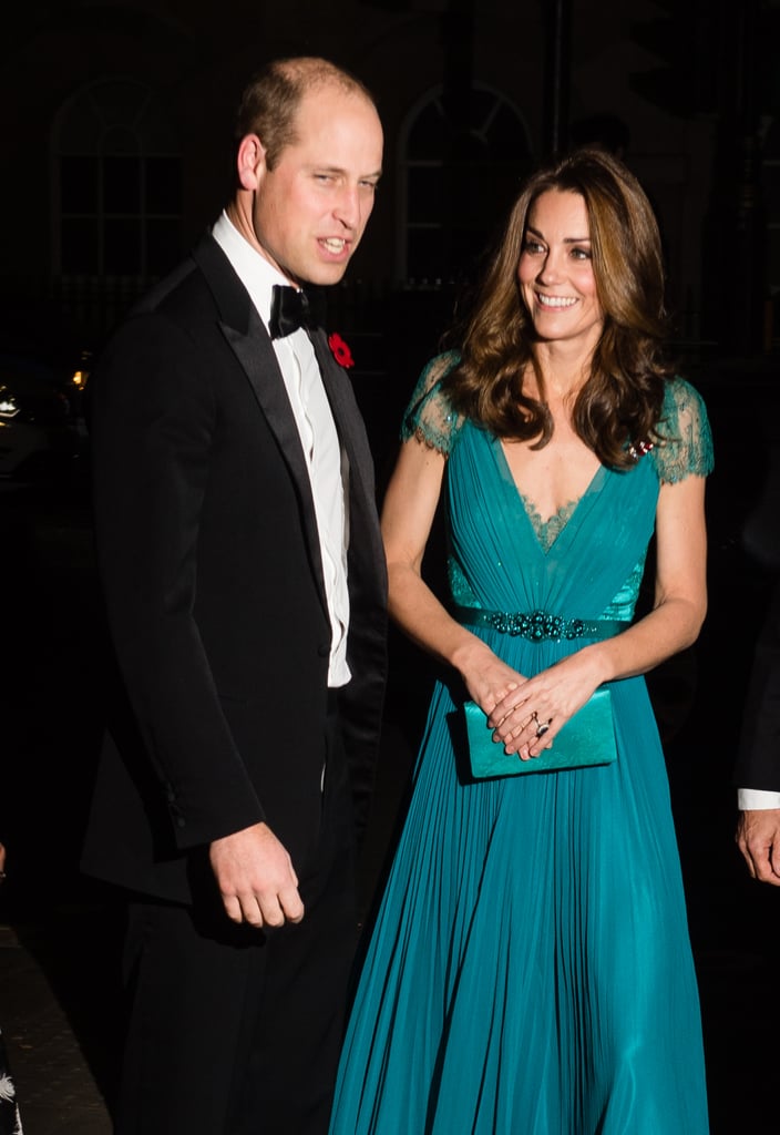 Kate Middleton Blue Jenny Packham Gown 2018