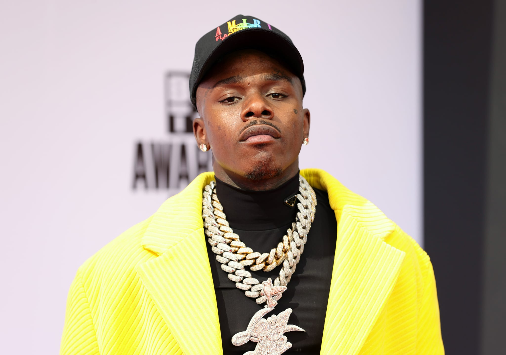 LOS ANGELES, CALIFORNIA - JUNE 27: DaBaby attends the BET Awards 2021 at Microsoft Theatre on June 27, 2021 in Los Angeles, California. (Photo by Rich Fury/Getty Images,,)