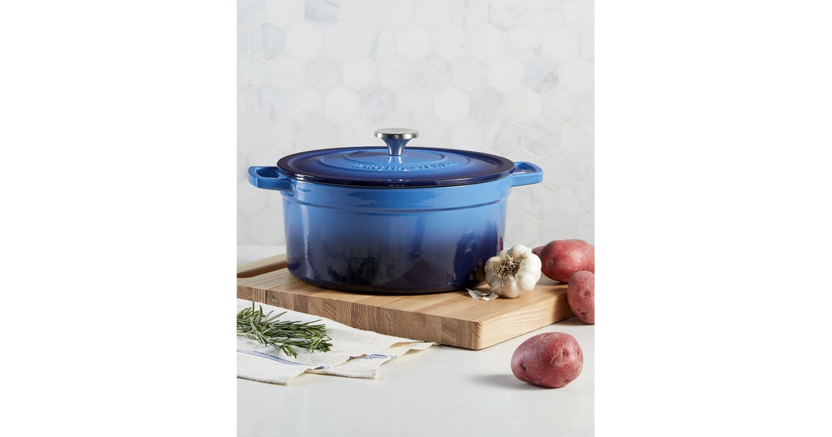 Martha Stewart Collection Enameled Cast Iron Round 6Qt. Dutch Oven