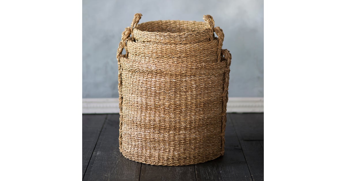 Woven Seagrass Basket Terrain Home Decor POPSUGAR Home Photo 10