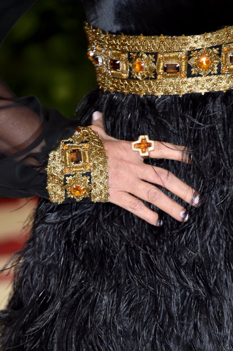 She Chose a Cross-Shaped Ring as a Nod to the Religious Theme