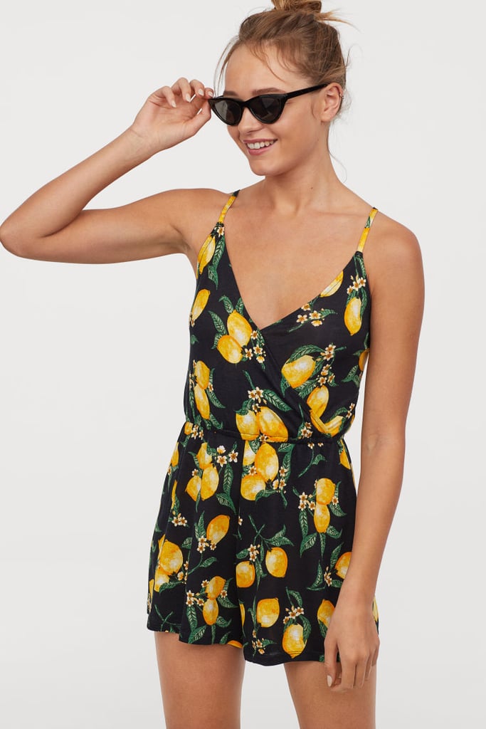 h&m yellow jumpsuit