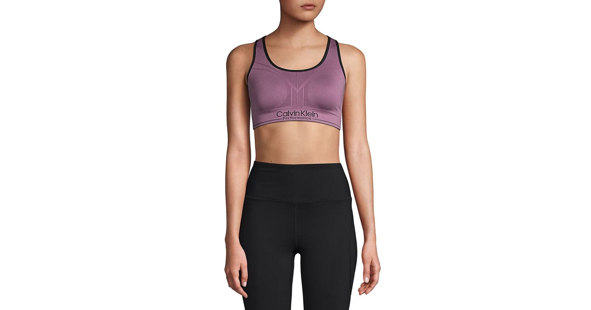 calvin klein performance racerback sports bra