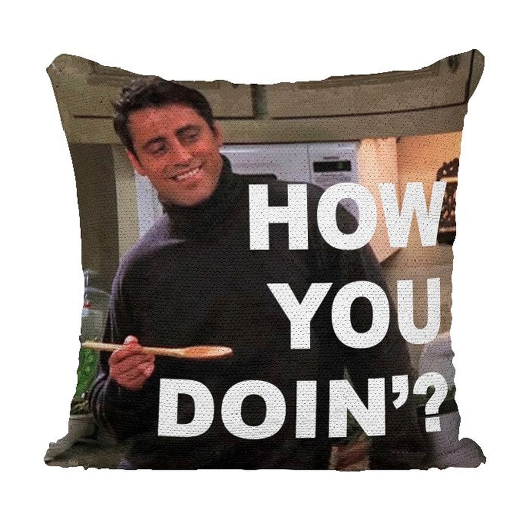 Joey From Friends Sequin Pillow