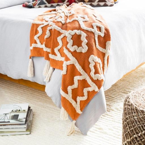 Tangerine Throw Blanket