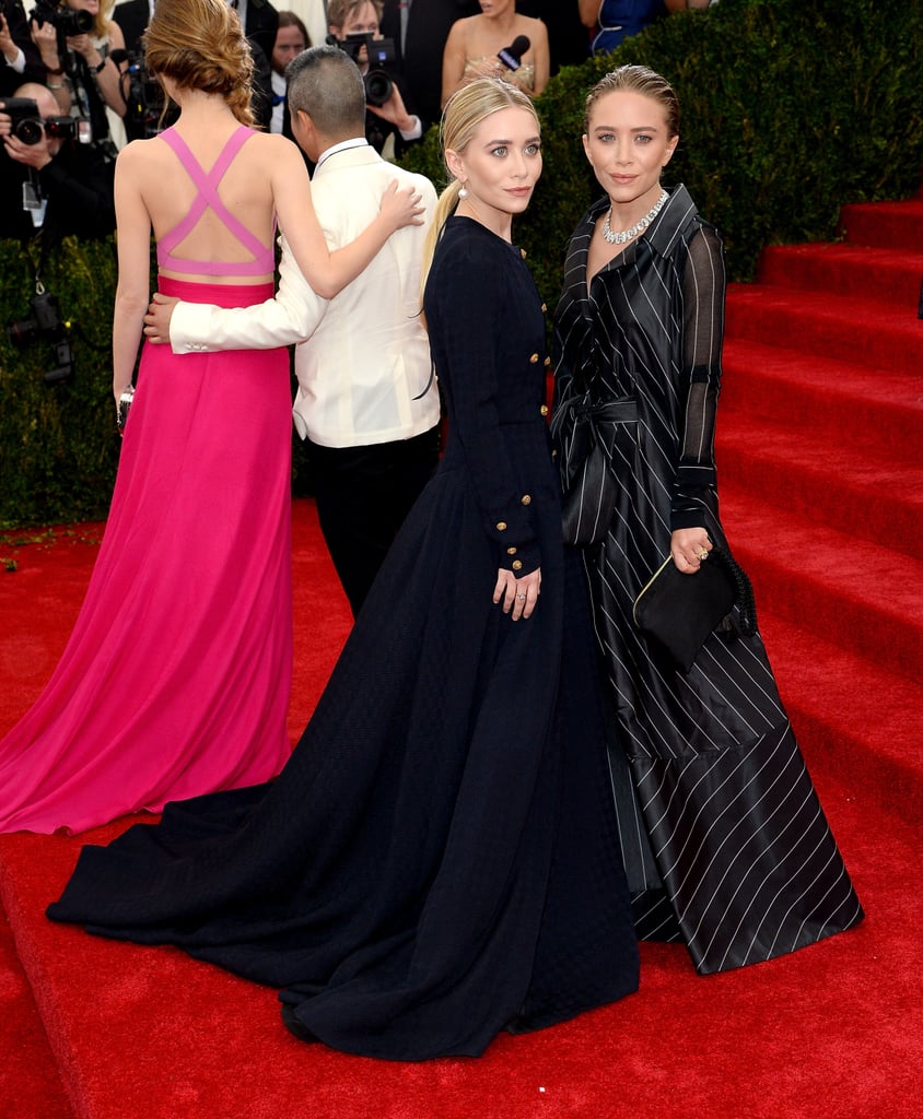 Near the staircase, Ashley and Mary-Kate Olsen were joined by another duo, Emma Stone and designer Thakoon.