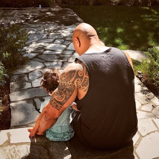 Dwayne Johnson and Daughter Jasmine Instagram Photo 2017