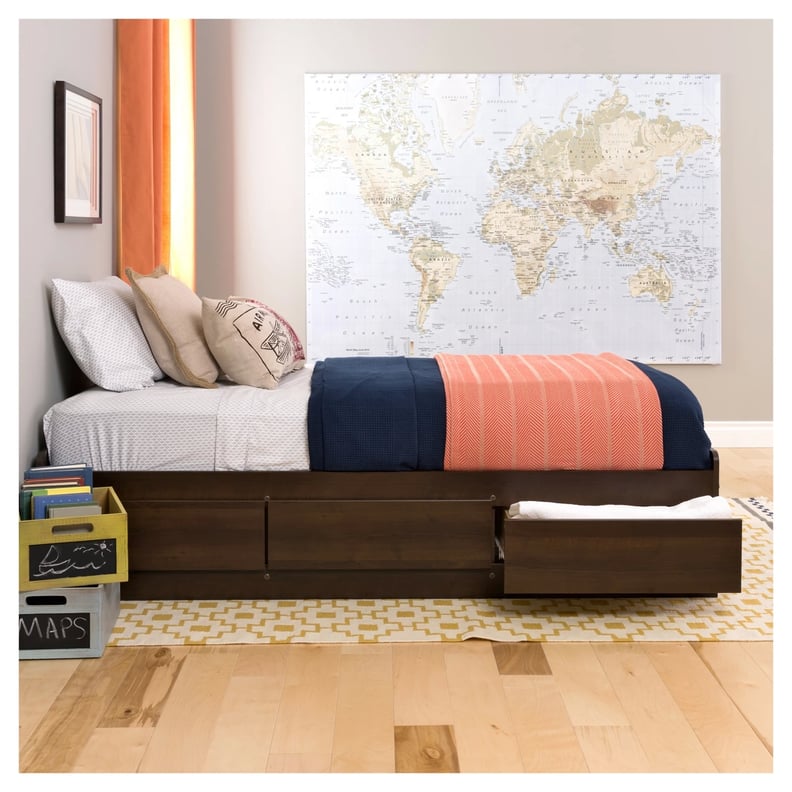 A Three-Drawer Bed: Three Drawer Platform Storage Bed