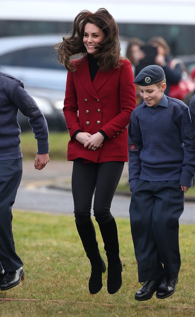 Kate Middleton Visiting Cadets February 2017