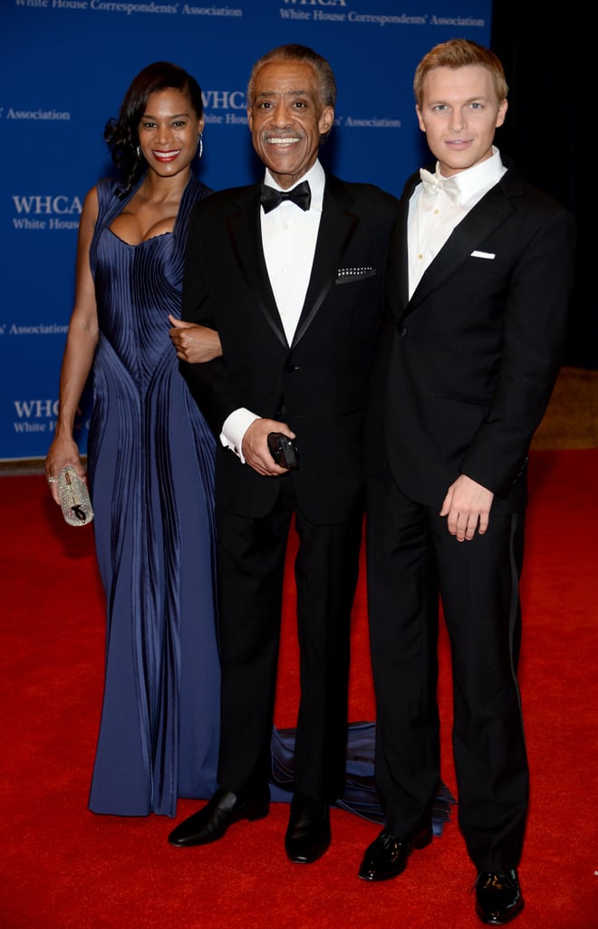 Al Sharpton and his girlfriend, Aisha McShaw, took a photo with Ronan Farrow, Al's MSNBC colleague.