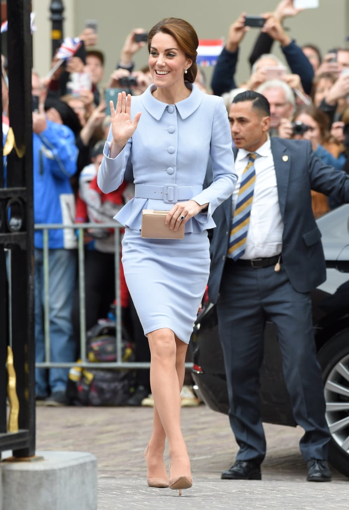 Kate Middleton's Blue Catherine Walker Suit October 2016