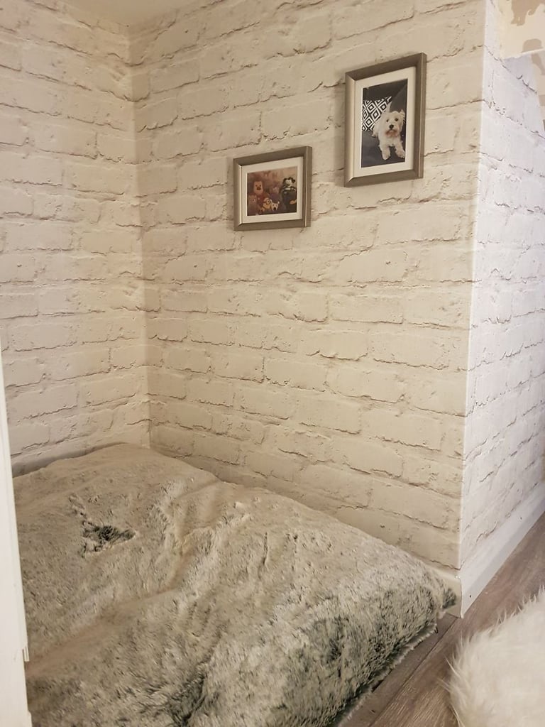 Dad Turns Stairwell Nook Into Room For Dog