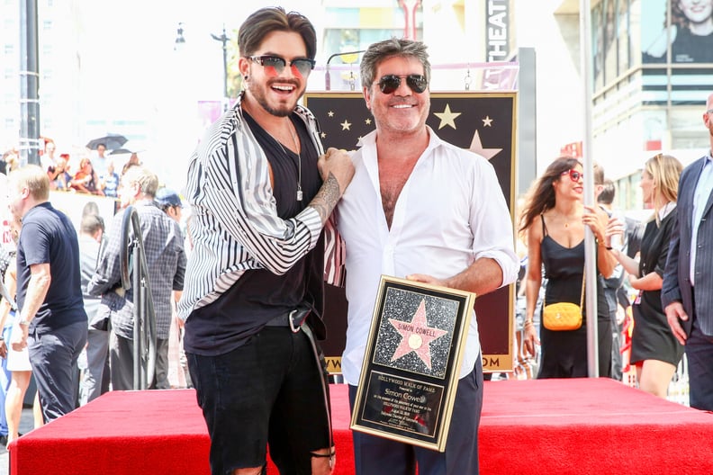 Adam Lambert and Simon Cowell