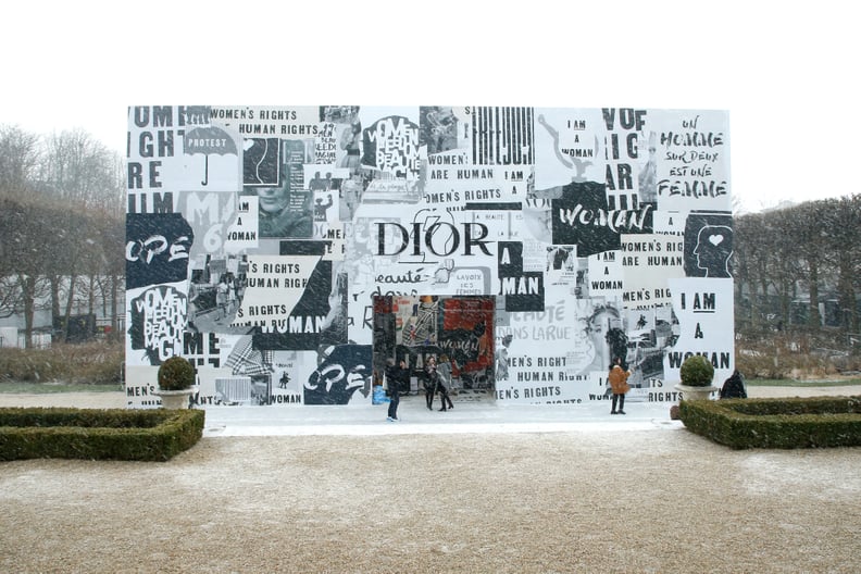 The Outdoor Setting in Paris Was a Building Covered in Signs From 1968