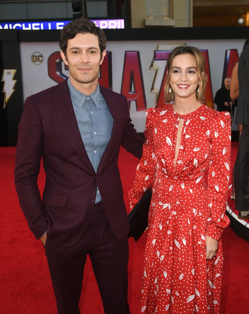 Adam Brody and Leighton Meester at Shazam! Premiere 2019