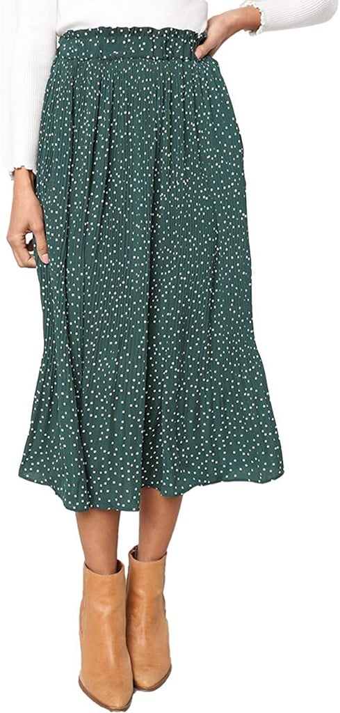 Exlura High Waist Pleated Skirt