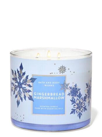 Gingerbread Marshmallow Three-Wick Candle