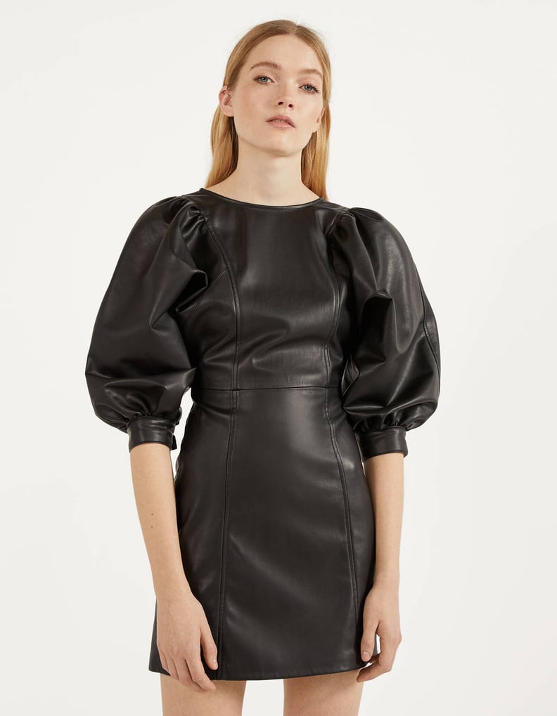 Bershka Short Faux Leather Dress