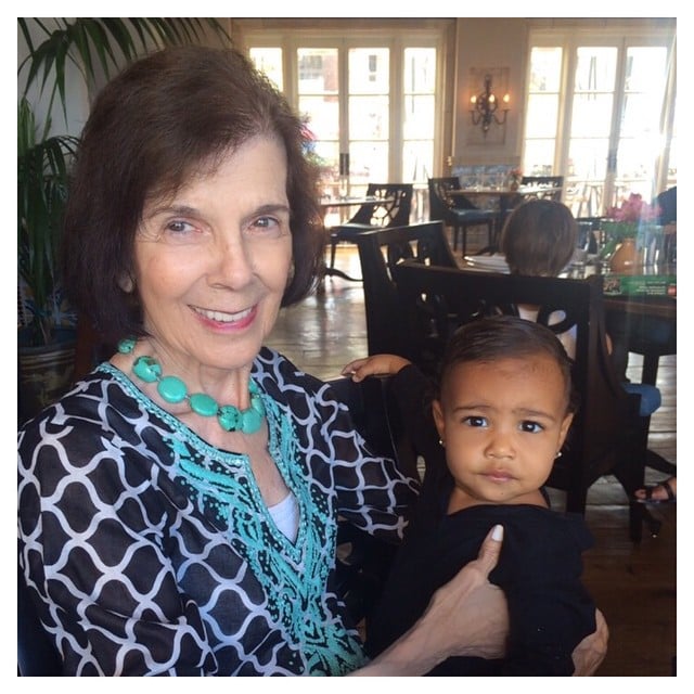 North posed with her great-grandma!