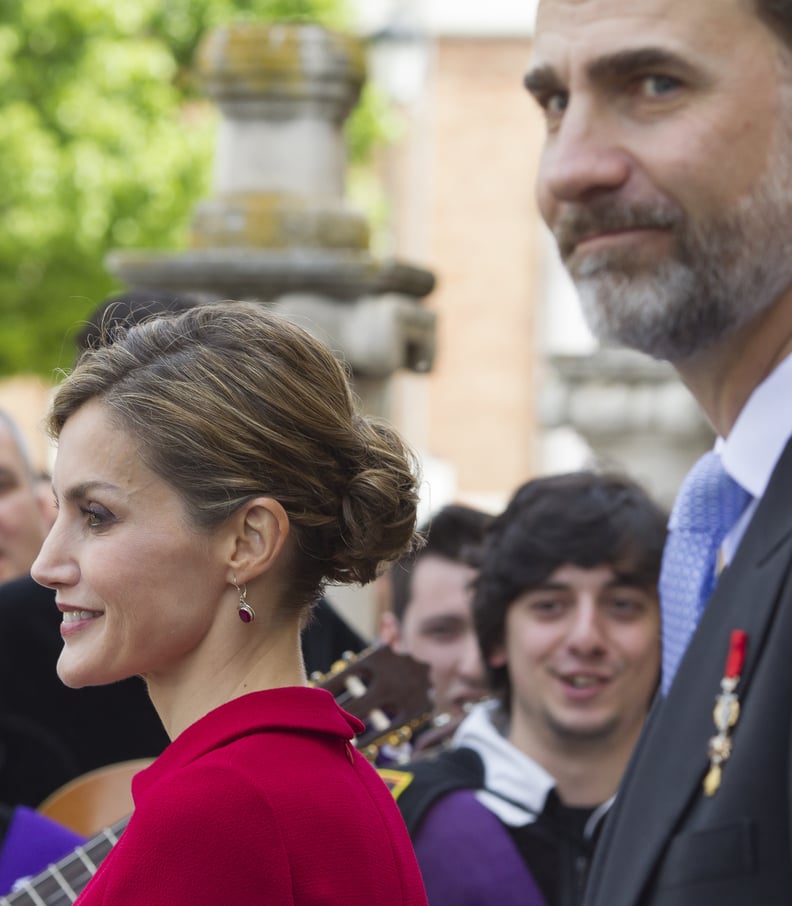 In a Ballerina Bun at an Award Ceremony