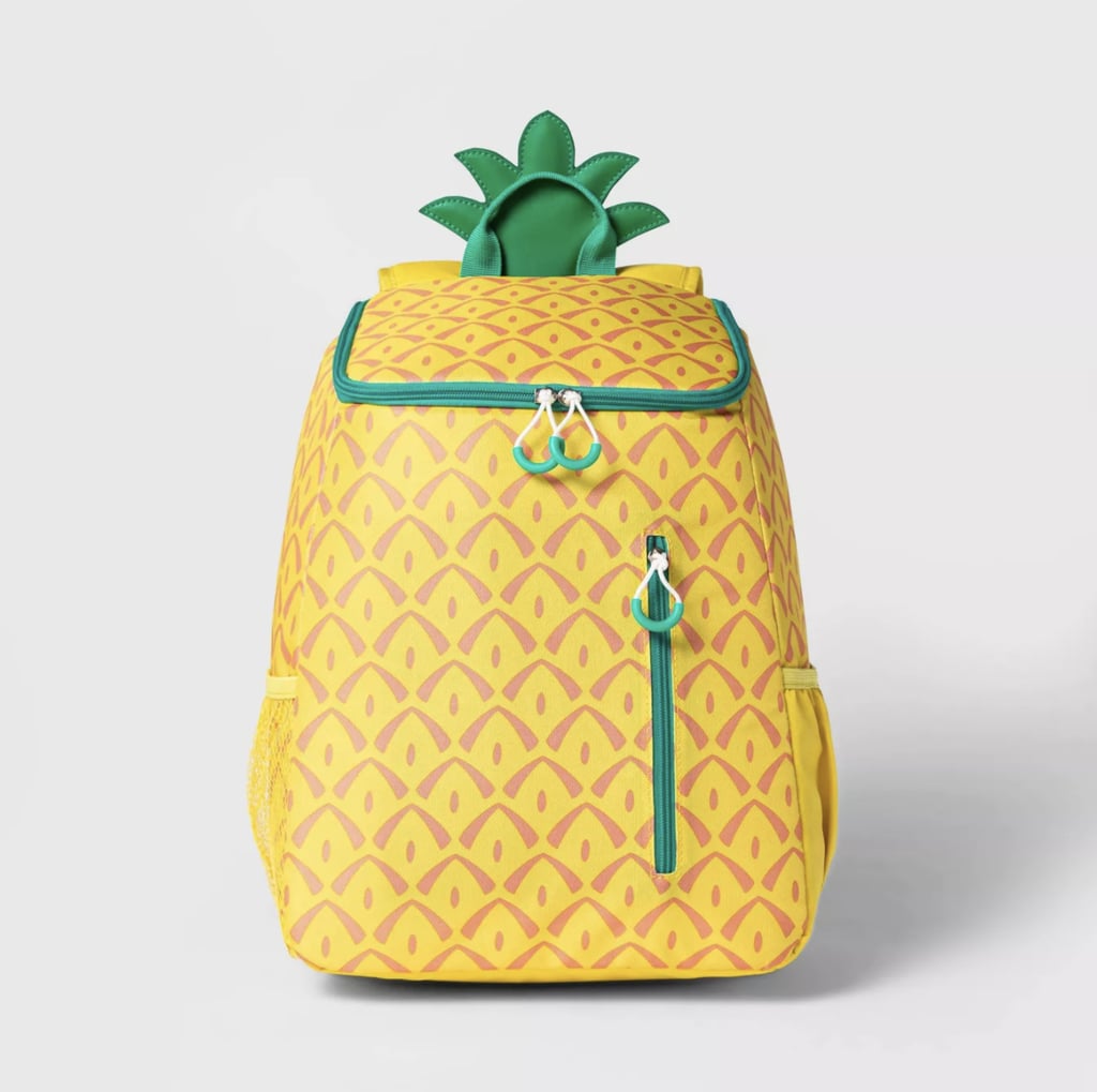 Sun Squad Backpack Pineapple Cooler