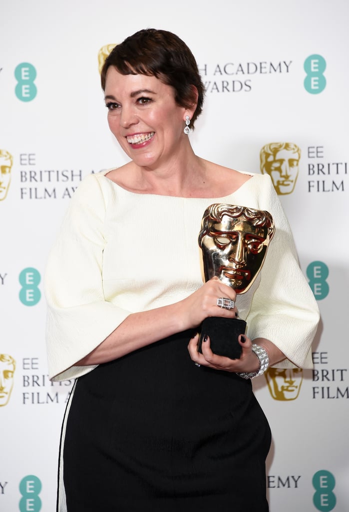 When she couldn't stop smiling at the BAFTAs.