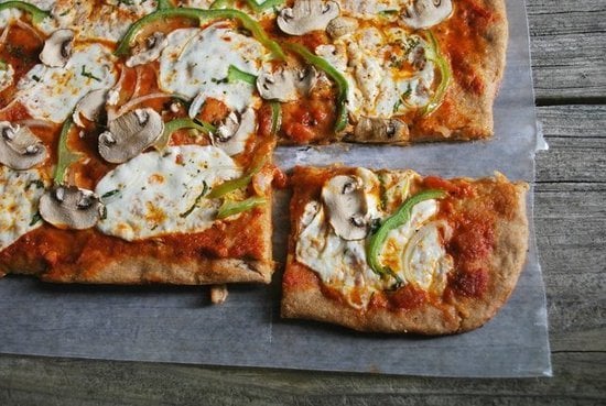Mostly Whole-Wheat Pizza