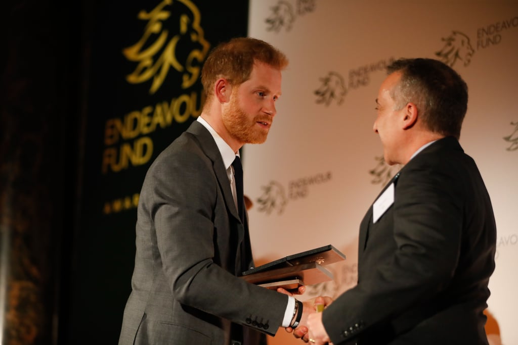 Prince Harry and Meghan Markle at Endeavour Awards Feb. 2019