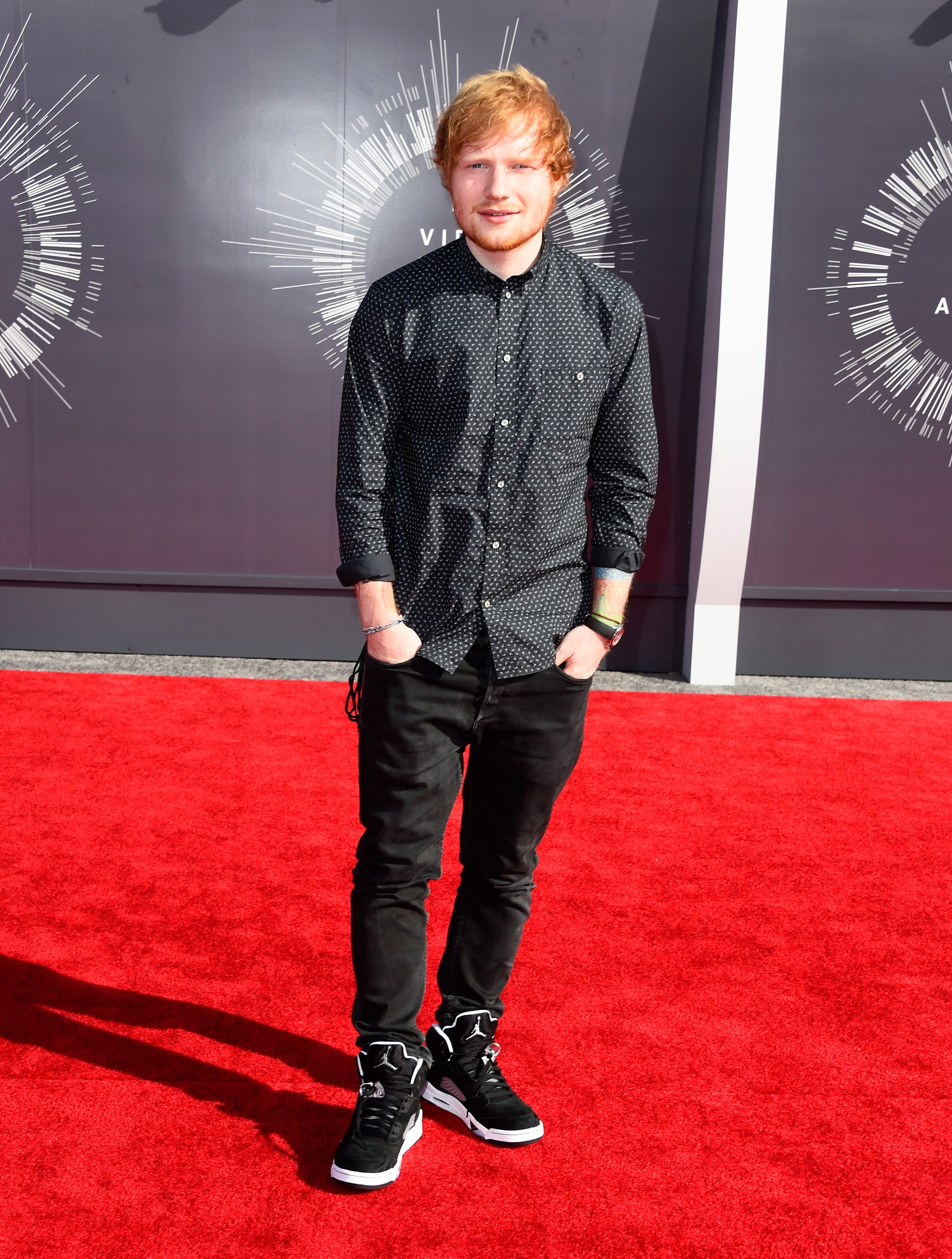 Ed Sheeran | All the Stars on the MTV VMAs Red Carpet | POPSUGAR Celebrity Photo 19