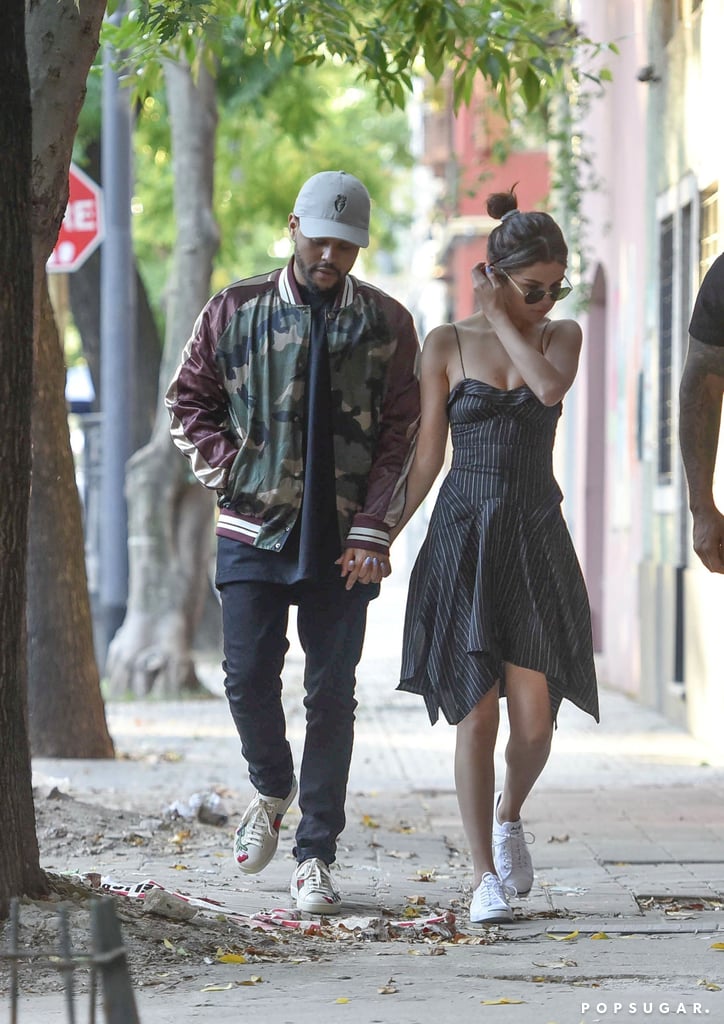 Selena Gomez Isabel Marant Dress With The Weeknd March 2017