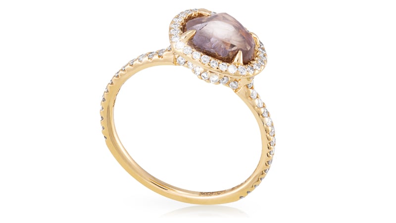 Diamond in the Rough Classic Gold Ring ($9,700)