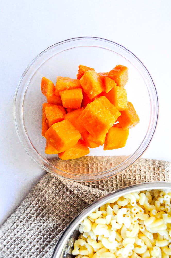 Roast butternut squash. | Butternut Squash Mac and Cheese Recipe ...